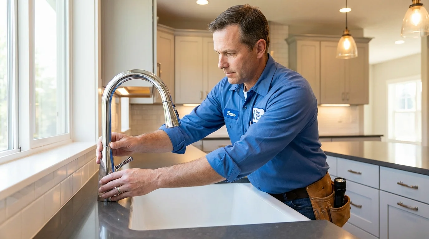 Kitchen faucet installation by Johns Plumbing LLC in Carrizozo
